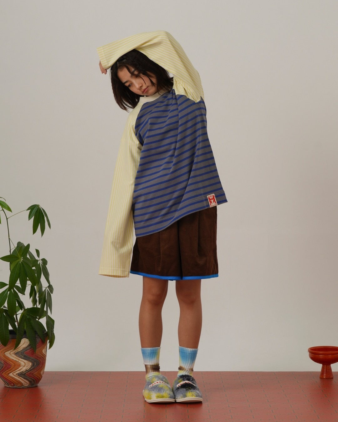 MULTICOLOR STRIPED LONG SLEEVE T-SHIRT