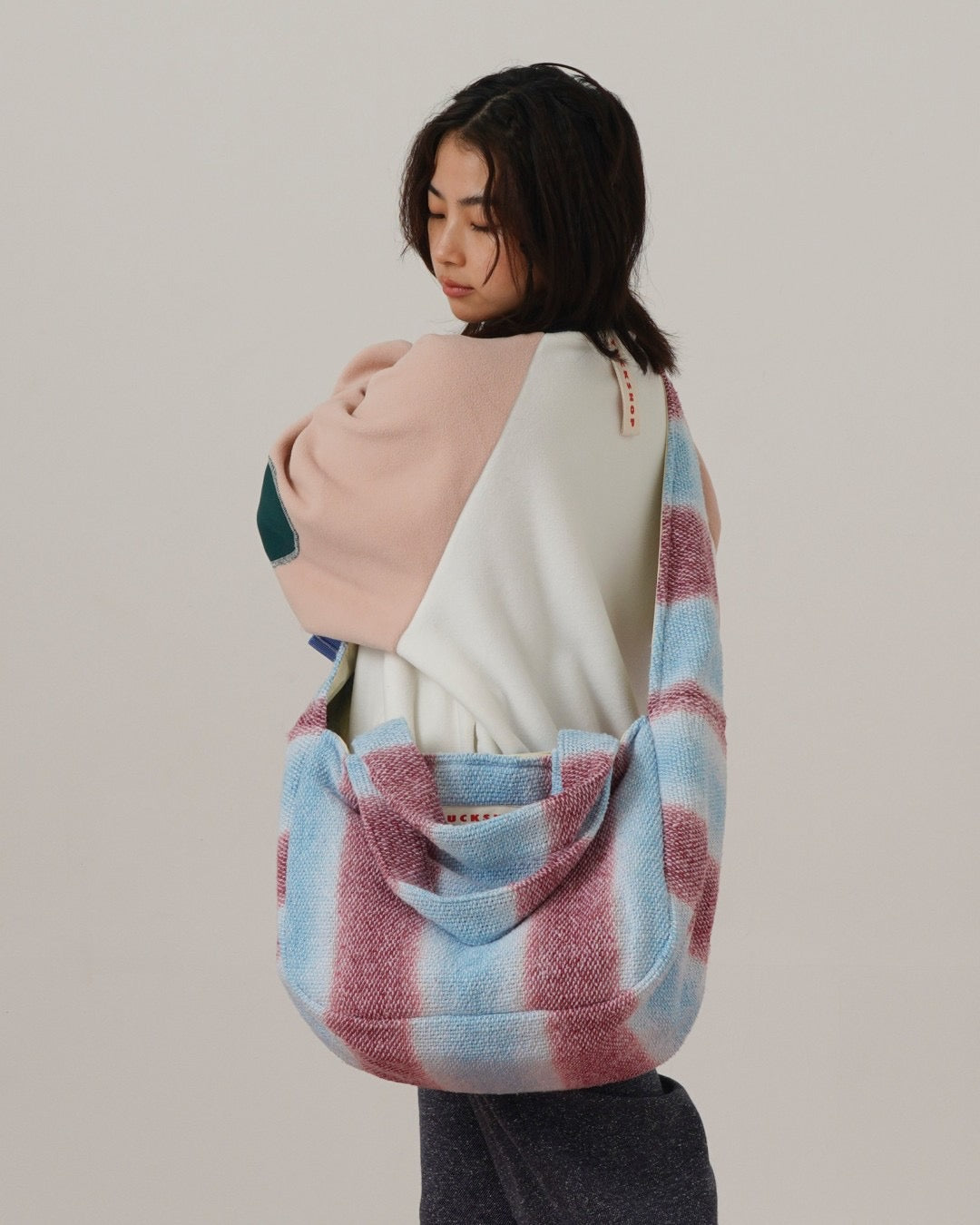 TIE DYE SHOULDER TOTE