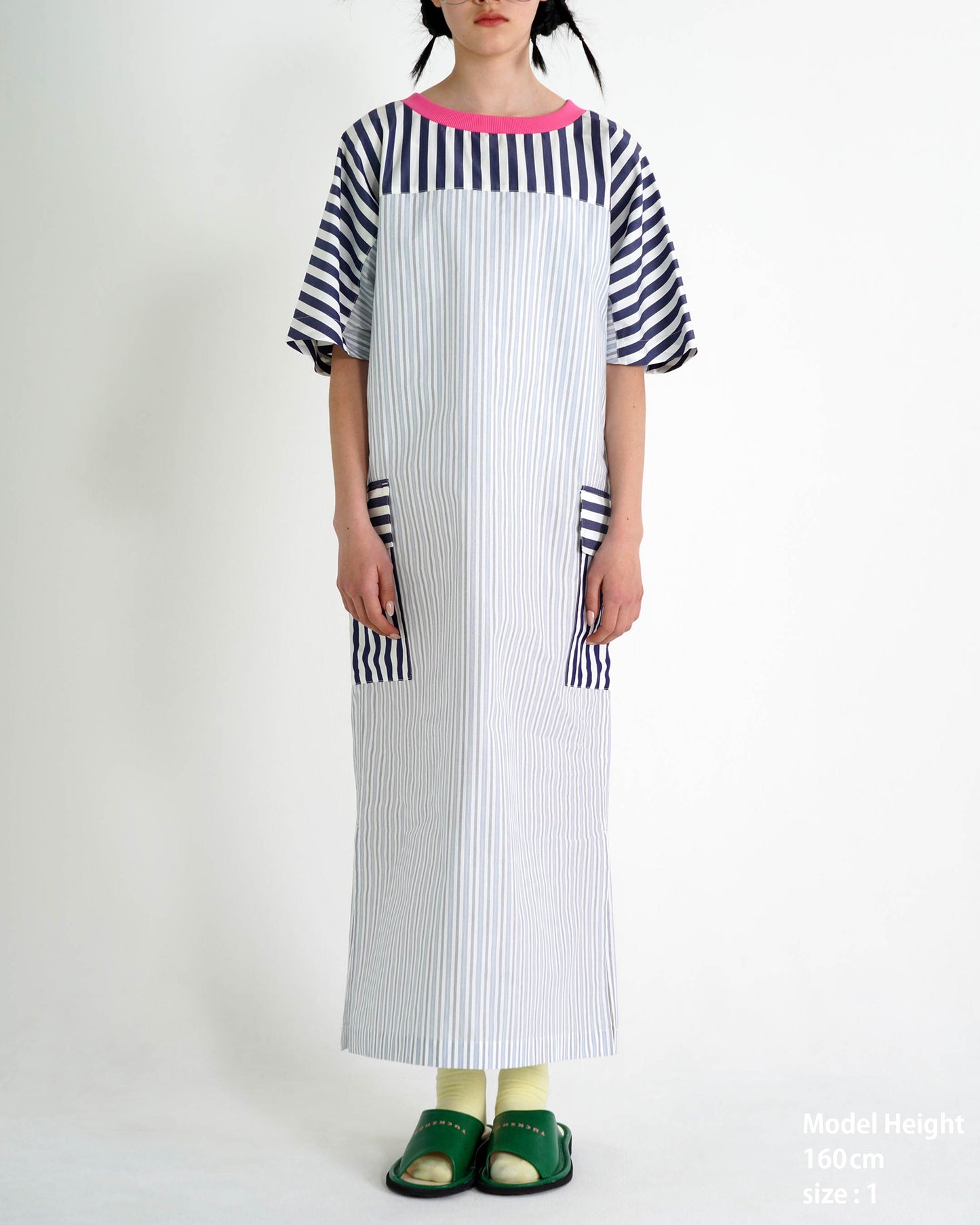 PANELED MAXI DRESS
