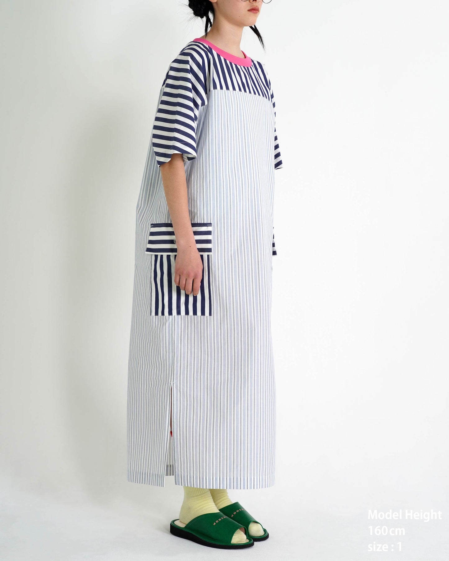 PANELED MAXI DRESS