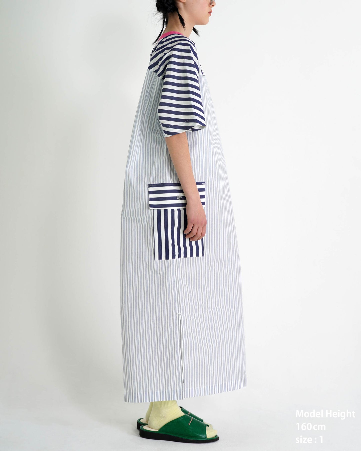 PANELED MAXI DRESS