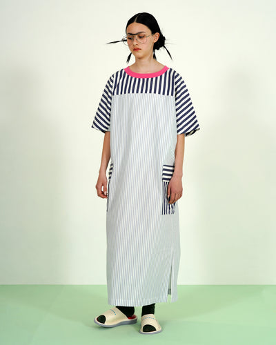 PANELED MAXI DRESS