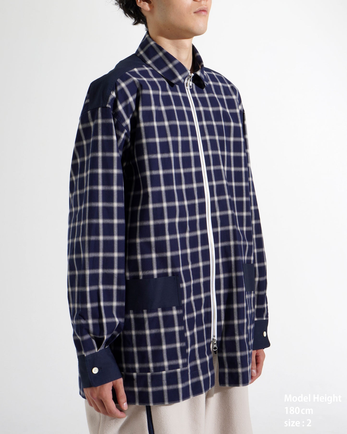PANEL ZIP-UP SHIRT