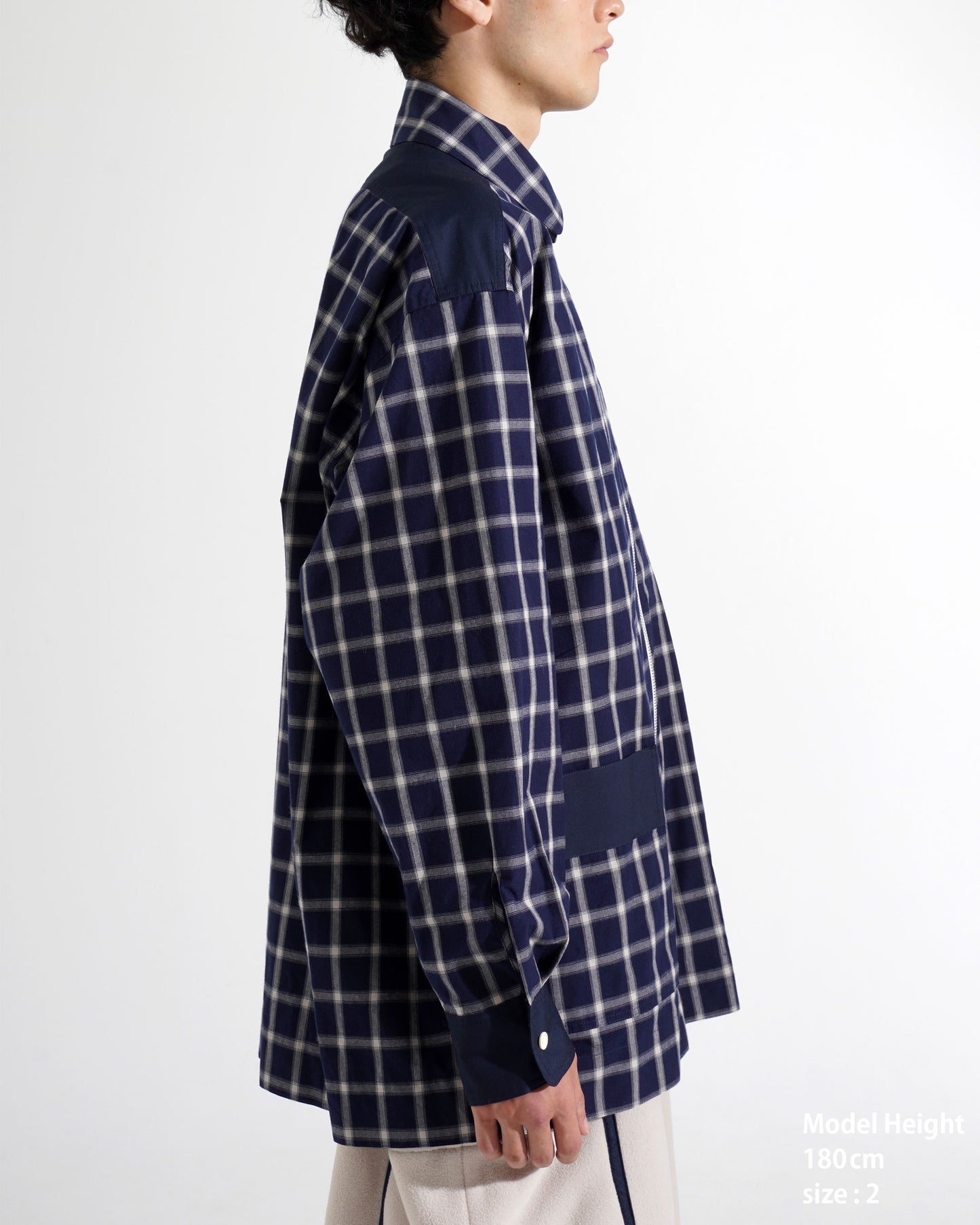 PANEL ZIP-UP SHIRT