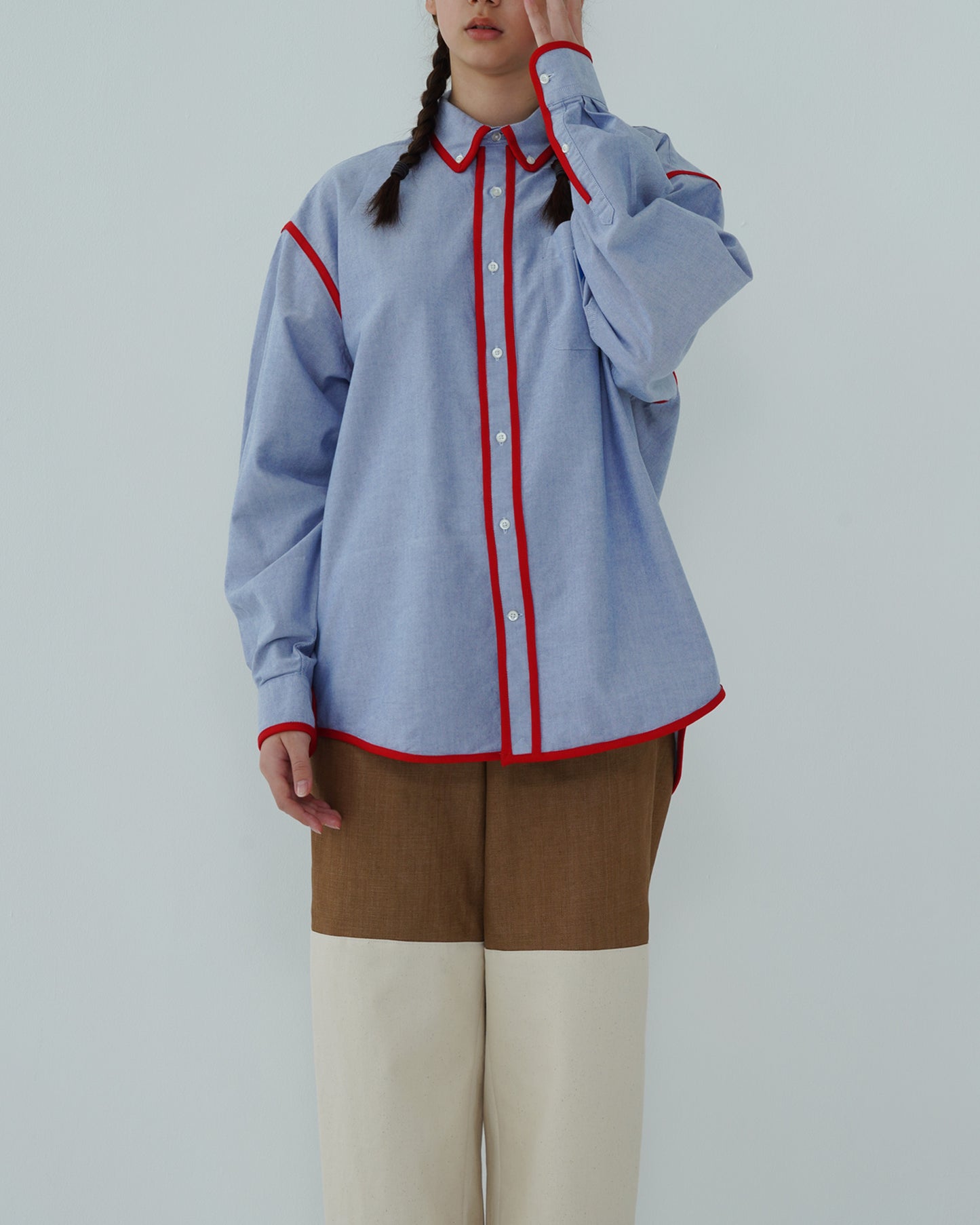 PIPING LONG SLEEVE SHIRT