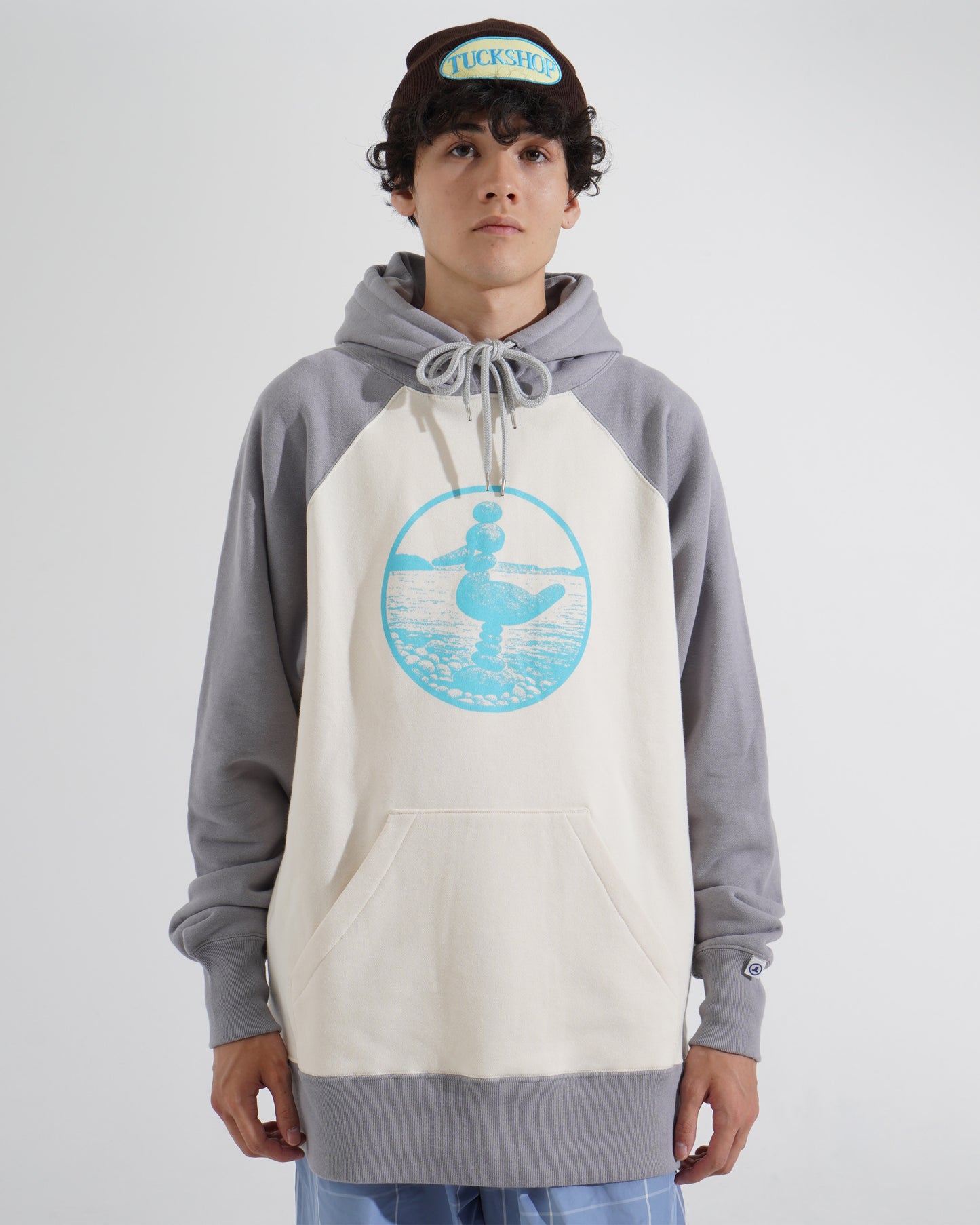 PRINTED RAGLAN HOODIE