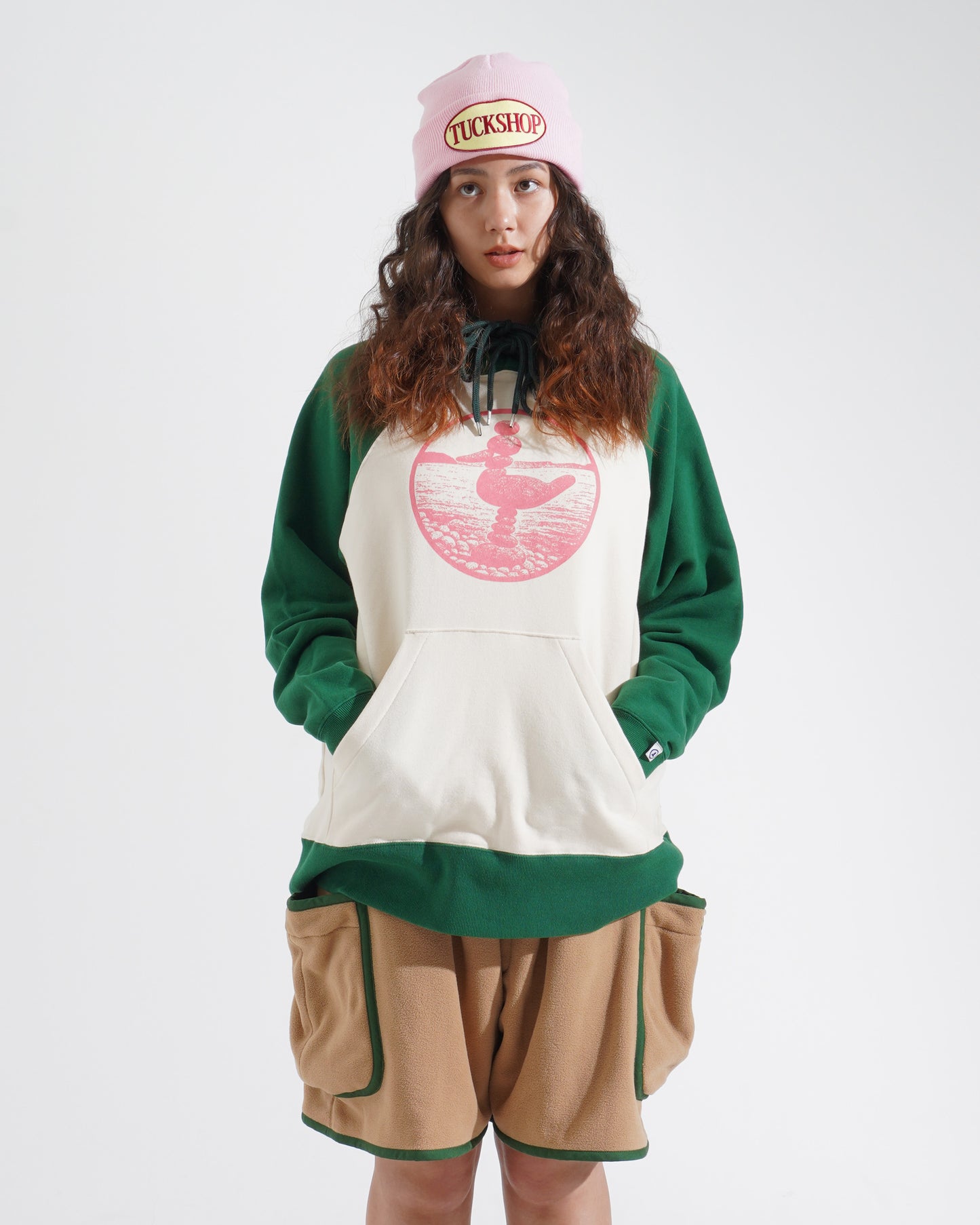PRINTED RAGLAN HOODIE