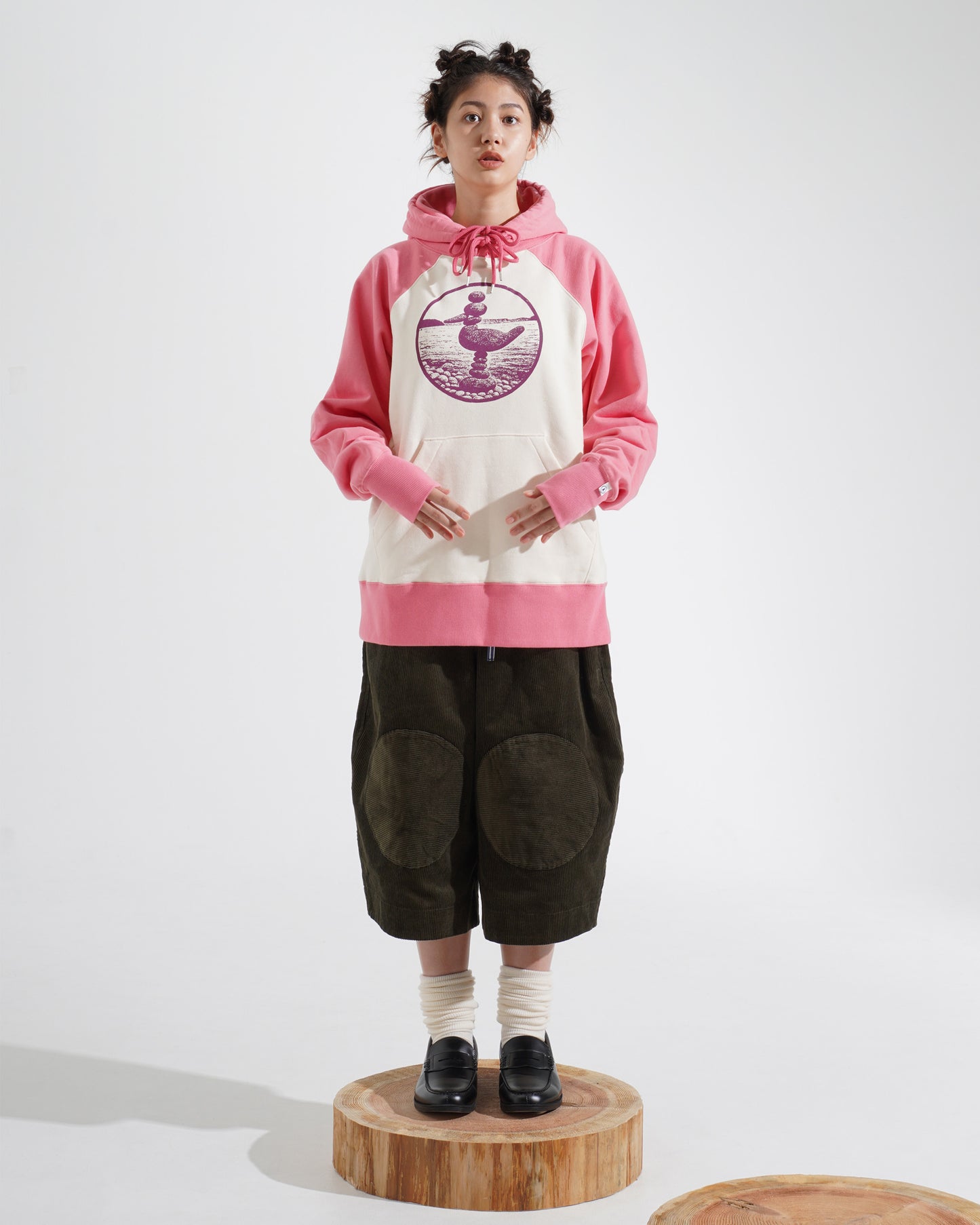 PRINTED RAGLAN HOODIE