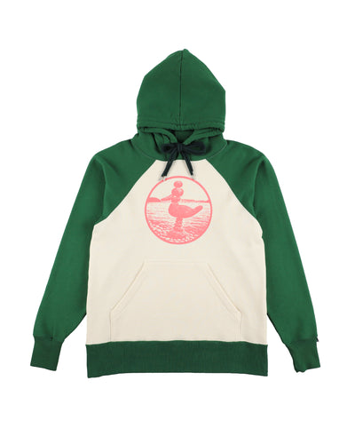 PRINTED RAGLAN HOODIE