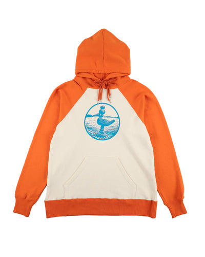 PRINTED RAGLAN HOODIE