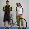 RALLY T-SHIRT / white & dark green