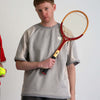 RALLY T-SHIRT / gray & ivory