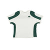 RALLY T-SHIRT / white & dark green