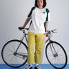 RALLY T-SHIRT / white & dark green