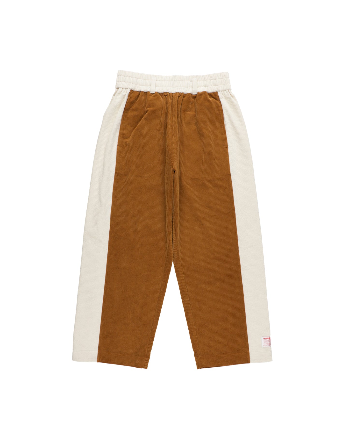 SNAP CORDUROY PANTS / amber & ivory
