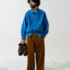 SNAP CORDUROY PANTS / amber & ivory
