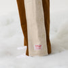 SNAP CORDUROY PANTS / amber & ivory
