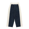 SNAP CORDUROY PANTS / navy & ivory