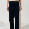 SNAP CORDUROY PANTS / navy & ivory
