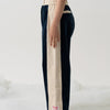 SNAP CORDUROY PANTS / navy & ivory