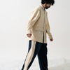 SNAP CORDUROY PANTS / navy & ivory