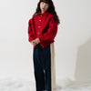 SNAP CORDUROY PANTS / navy & ivory