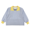 STRIPE COLLAR PULLOVER