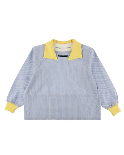 STRIPE COLLAR PULLOVER