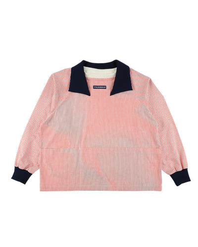 STRIPE COLLAR PULLOVER
