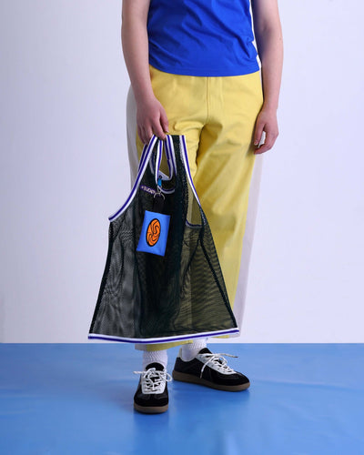 TANK TOTE / dark green & blue