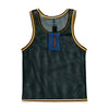 TANK TOTE / dark green & yellow