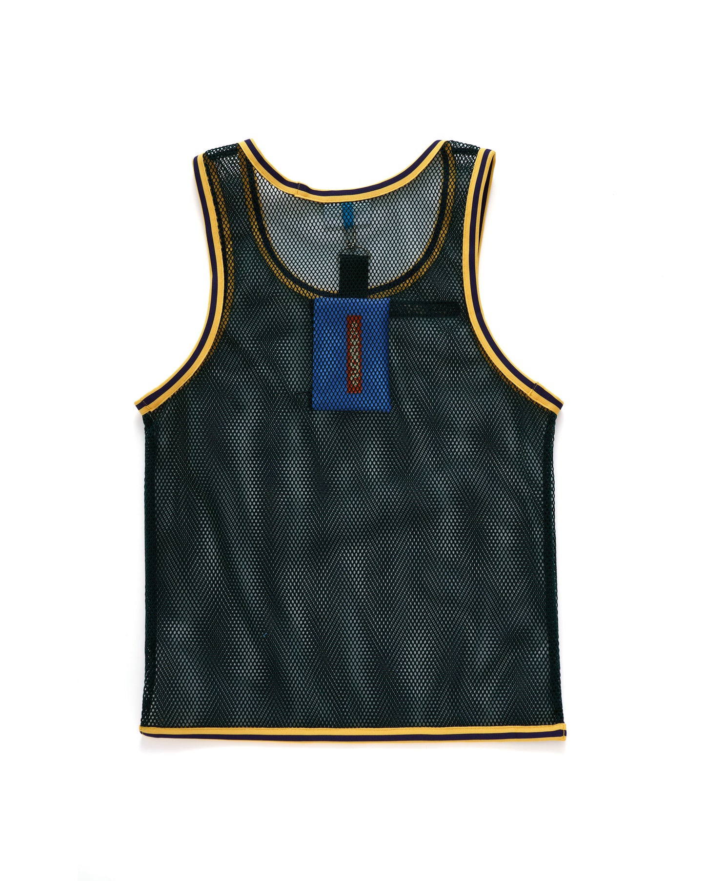 TANK TOTE / dark green & yellow