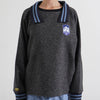 TWEED COLLAR PULLOVER