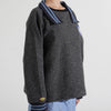 TWEED COLLAR PULLOVER