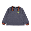 TWEED COLLAR PULLOVER
