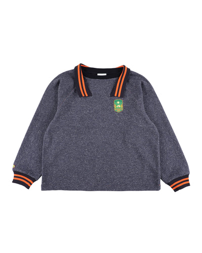 TWEED COLLAR PULLOVER