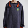 TWEED COLLAR PULLOVER