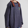 TWEED COLLAR PULLOVER