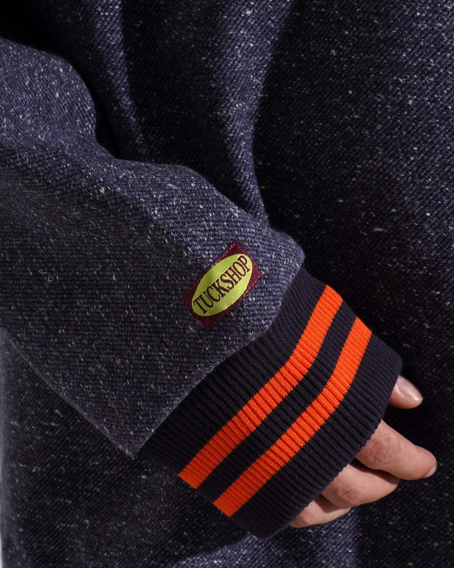 TWEED COLLAR PULLOVER