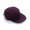 WAFFLE CAP / burgundy & mint green
