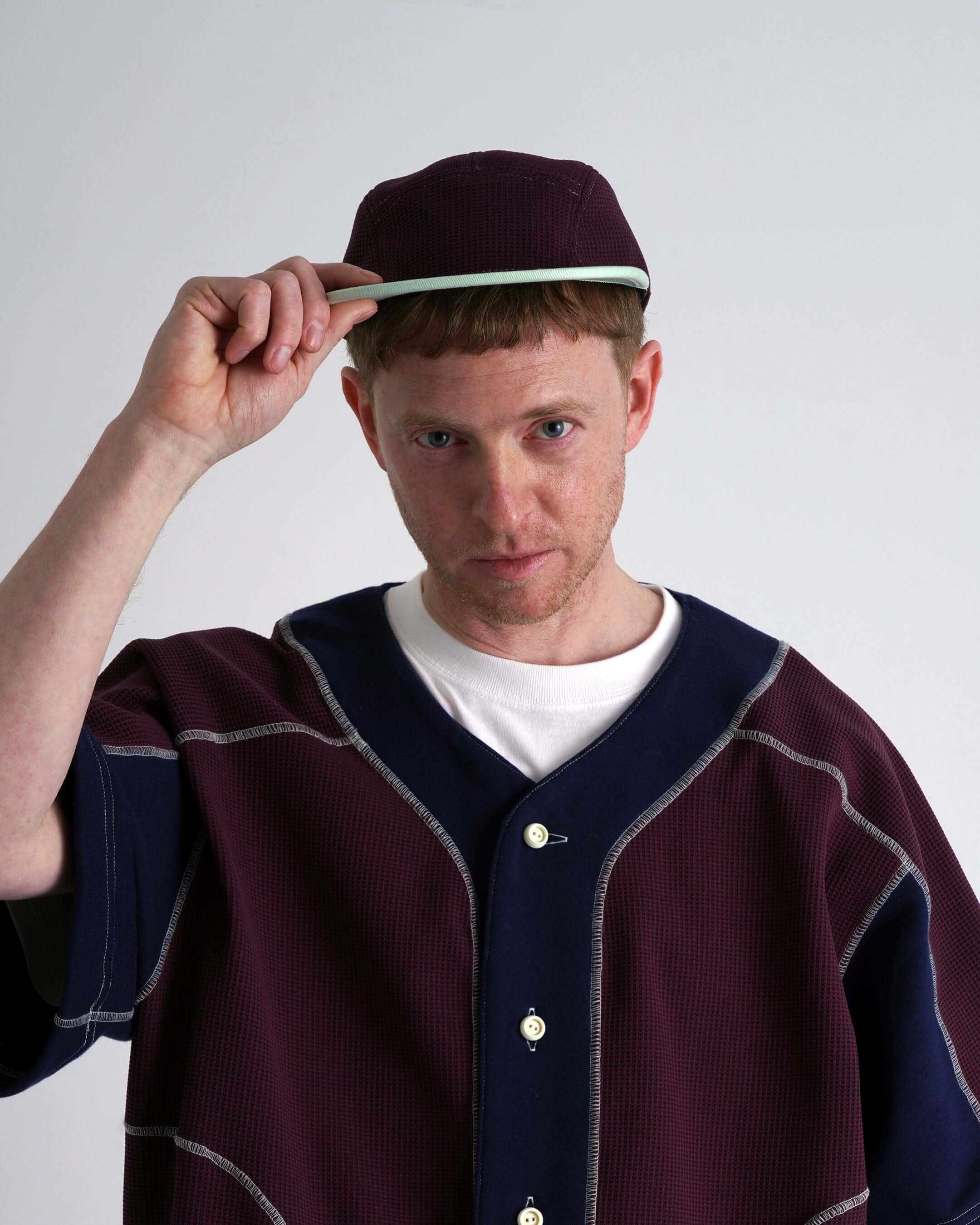 WAFFLE CAP burgundy & mint green｜TUCKSHOP（タックショップ）公式