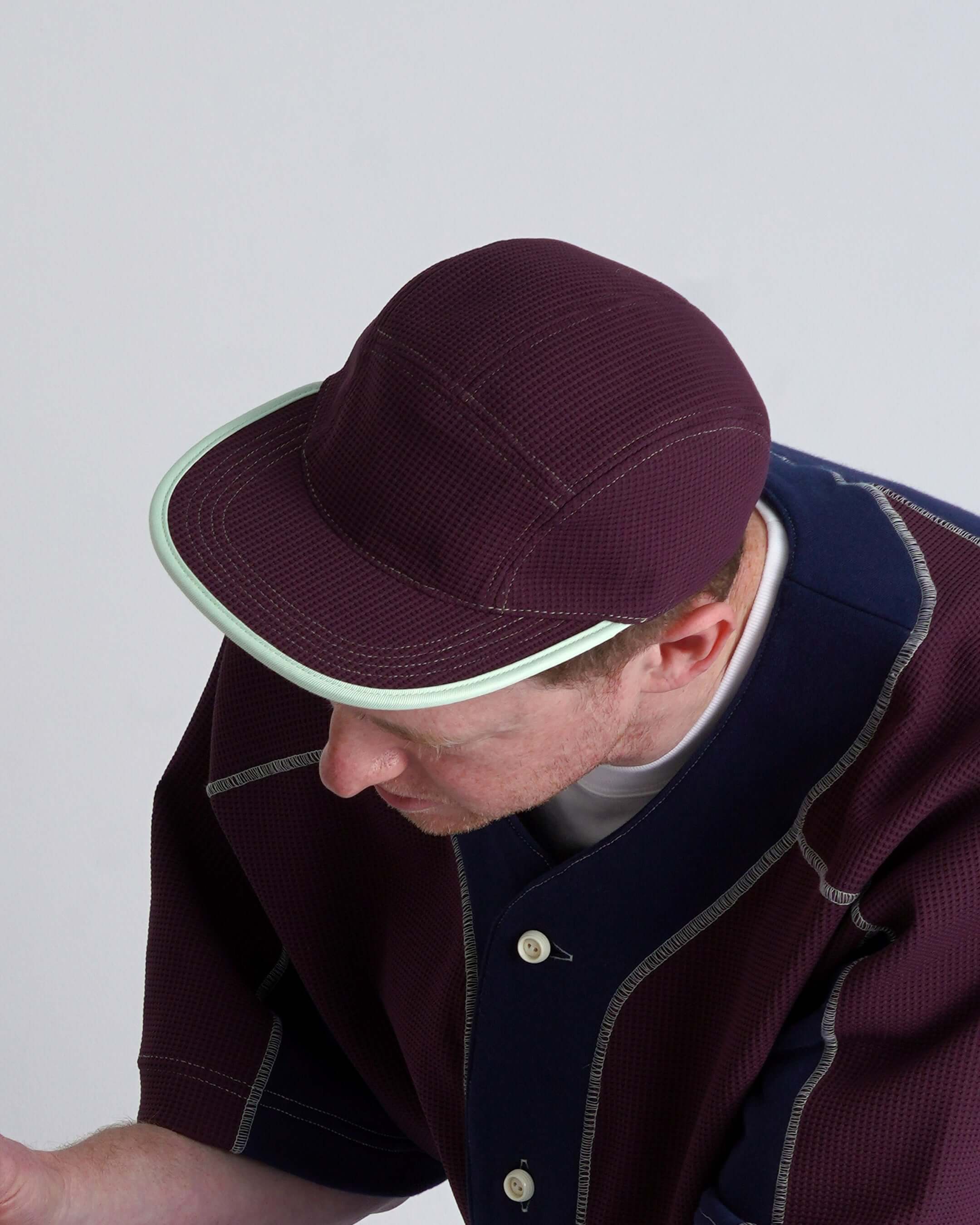WAFFLE CAP burgundy & mint green｜TUCKSHOP（タックショップ）公式