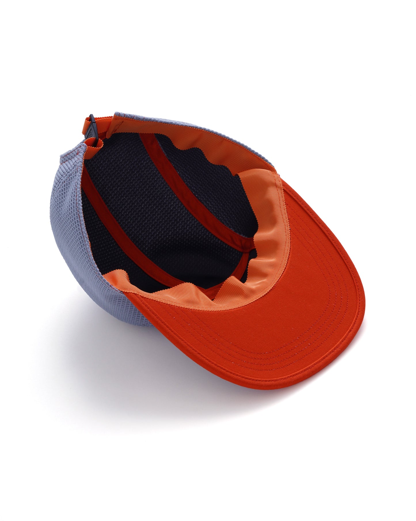 WAFFLE CAP / gray & orange