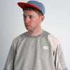 WAFFLE CAP / gray & orange