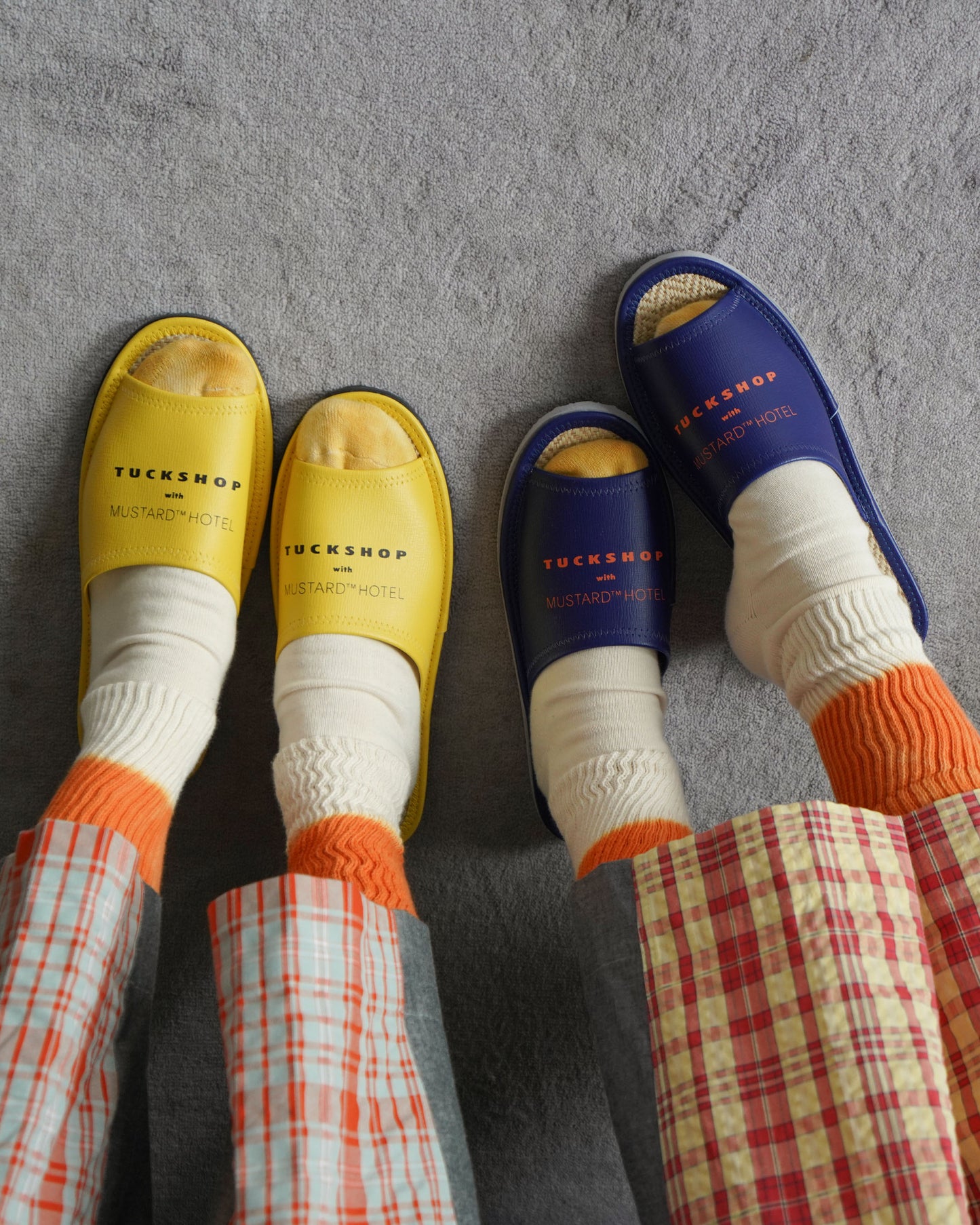 WOVEN SLIDES - ROYAL BLUE