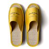 WOVEN SLIDES / mustard
