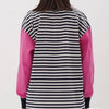BORDER LONG SLEEVE CUT SEW - TUCKSHOP