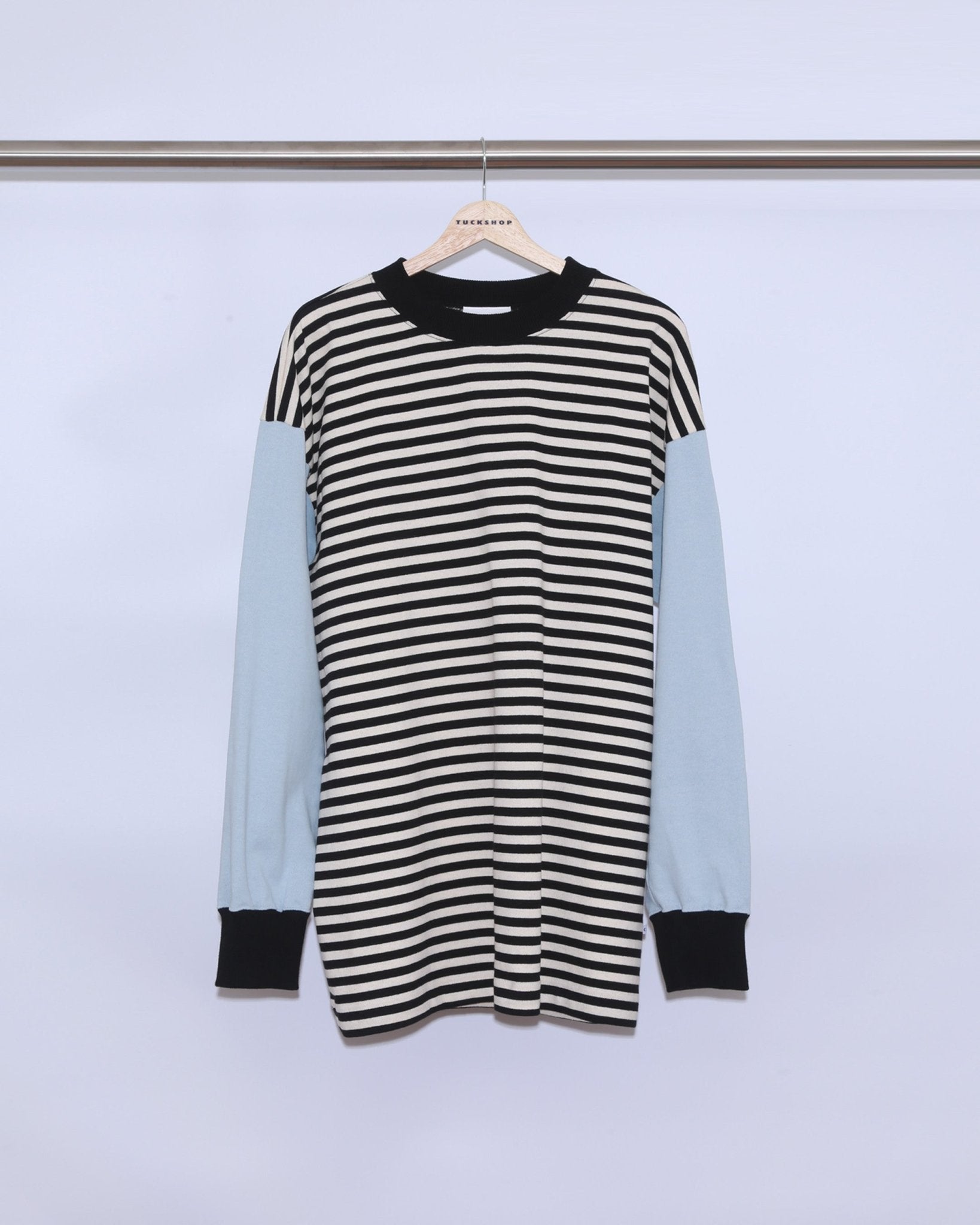 BORDER LONG SLEEVE CUT SEW - TUCKSHOP