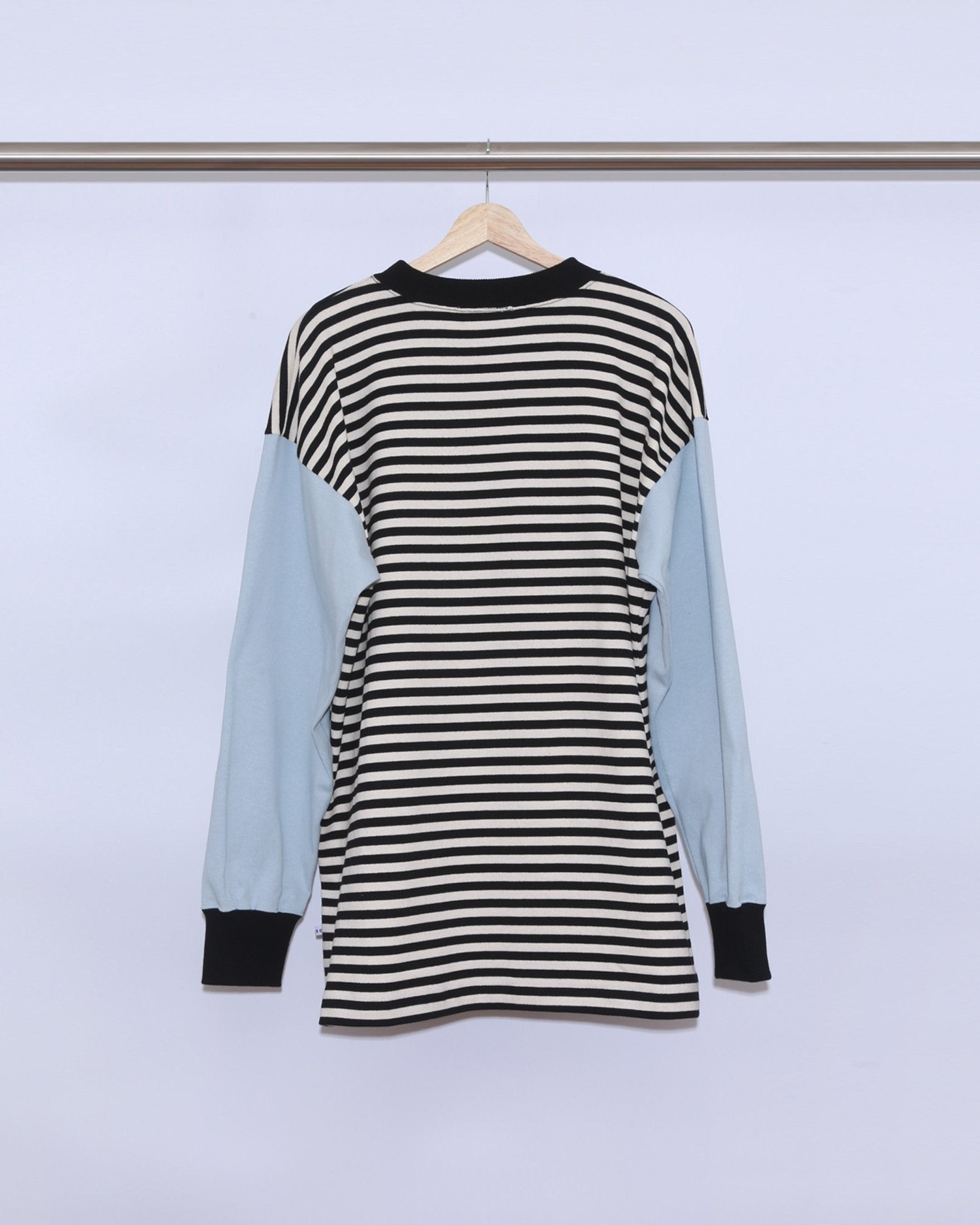 BORDER LONG SLEEVE CUT SEW - TUCKSHOP