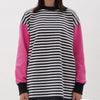 BORDER LONG SLEEVE CUT SEW - TUCKSHOP